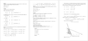 Контрольная работа: Линейная алгебра и математическое программирование